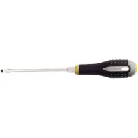 Bahco Ergo Double Hex Nut Flathead Screwdriver With Rubber Grip 1.6 Mmx8 Mmx175 Mm Handle Argenté