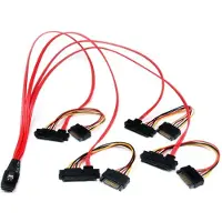 StarTech.com 50CM SFF8087 À 4X SFF8482 (50 cm, Mini-SAS)