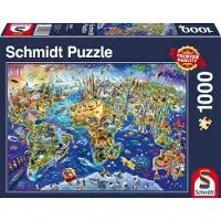 Schmidt 1000 pièces Jeux Puzzle Découvrir notre monde 58288