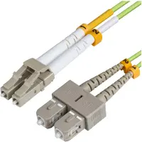 Microconnect FIB561005 câble de Fibre Optique 5 m OM5 LC/UPC SC/UPC Vert - Câbles de Fibre Optique (5 m, OM5, LC/UPC, SC/UPC, Male Connector/Male Connector, Vert)