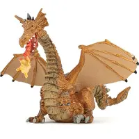 Papo 38938 Dragon à deux têtes, doré
