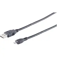 S/CONN Câble de connexion USB 2.0 (USB A-prise/USB B-micro-prise) 3,0m sw
