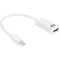 ACT AC7525 câble vidéo et adaptateur 0,15 m Mini DisplayPort HDMI Type A (Standard) Blanc
