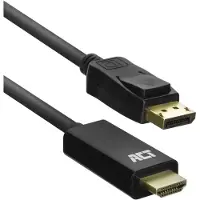 ACT Ac7550 Displayport To Hdmi Cable 1.8 M Noir