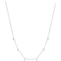 Hey Happiness Chaîne 'Petite Sparkle' argent