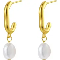 Hey Happiness Boucles d'oreilles 'Chunky Pearl' or