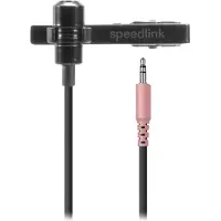 Speedlink Microphone à clipser SPES, noir
