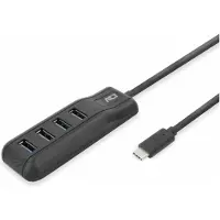 ACT AC6420 hub & concentrateur USB 3.2 Gen 1 (3.1 Gen 1) Type-C 5000 Mbit/s Noir