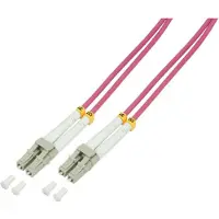 Logilink Professional FP4LC10 Câble patch fibre optique , LC-Duplex - LC-Duplex, OM4, 10,0 m