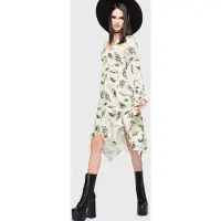 Killstar Robe mi-longue Gothic de - Celestial Night Midi Dress - XS - 4XL - pour Femme - crème - Taille L