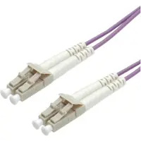 Roline - Câble en fibre optique - LC Multi-Mode (M) - LC Multi-Mode (M) - 15 m - fibre de verre - 50/125 micron - OM4 - sans halogène - violet (21.15.8859)
