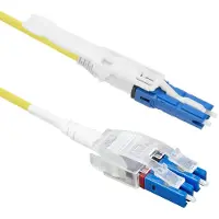 ACT 1.5 meters Singlemode 9/125 OS2 Polarity Twist uniboot duplex fiber patch cable with CS