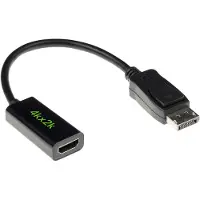 ACT AK3994 câble vidéo et adaptateur 0,15 m DisplayPort HDMI A Noir