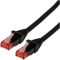 Roline 21152551 1m Cat6 U/UTP (UTP) Noir Câble réseau (21.15.2551)