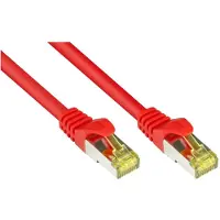 GOOD CONNECTIONS Patchkabel m. Cat.7 Rohkabel rot 0,25m