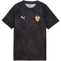 Puma Valencia Cf 25/26 Pre Match Junior Short Sleeve T-shirt Noir 7-8 Years Enfants