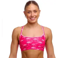 Funkita Fks026 Medium Impact Sports Bra Rose S Femme