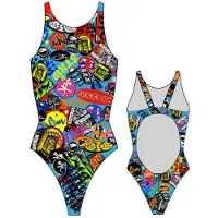 Turbo Stickers Swimsuit Multicolore 3XL Femme