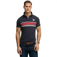Superdry Vintage Stripe Short Sleeve Polo Bleu 3XL Homme
