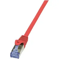 Logilink Câble patch, Cat. 6A, S/FTP, 10,0 m, rouge