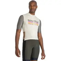 Sportful Supergiara 2 Logo Short Sleeve Jersey Beige M Homme