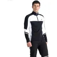 Dare 2b Speed Core Half Zip Long Sleeve T-shirt Blanc,Noir S Homme