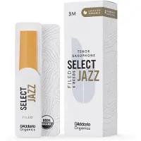 D'addario woodwinds Organic Select Jazz Filed Tenor Sax Reeds 3H (5 Pack)