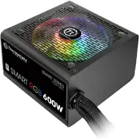 Thermaltake Alimentation PC - Smart RGB - 600W - Certifiée 80PLUS