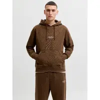 Jack & Jones Sweat-shirt 'JJESOHO' caramel / blanc