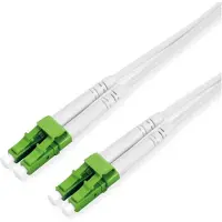 Roline Câble à fibres optiques duplex, 9/125µm OS2, LC-APC/LC-APC, armé d'acier, LSOH, blanc, 7 m