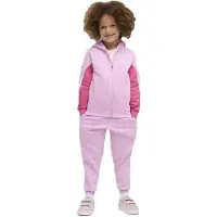 Puma Essential Block Tracksuit Rose 4-5 Years Enfants