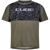 Cube Tm Short Sleeve Enduro Jersey Vert 2XL Garçon