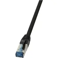 Logilink Professional CQ6115P Câble patch , cat. 6A, S/FTP, 20,0 m, noir, PUR