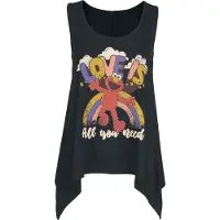 Sesame Street Top de - Elmo - Love Is All You Need - S - 3XL - pour Femme - noir - Taille L