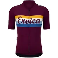 Santini Eroica Timo Short Sleeve Jersey Violet S Homme