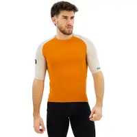 Santini Pelle Stelth Fir Slip-on Short Sleeve Jersey Orange S