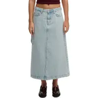 Superdry pour femme. W7210406A Jupe Denim Cargo Maxi bleu (M), Casuel, Coton