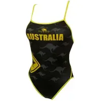 Turbo Australia Kangaroo Signal Swimsuit Noir S Femme