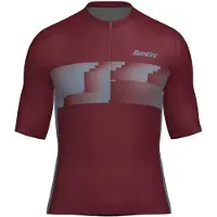 Santini Verve Short Sleeve Jersey Rouge XL Homme