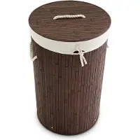 Relaxdays Panier à linge rond (70 l)