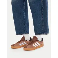 Adidas Baskets basses 'VL Court 3.0' marron / or / blanc