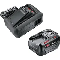 Gardena 14915-20, Kit batterie et chargeur, Lithium-ion (Li-ion), 4 Ah, 18 V, , Noir