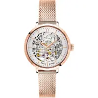 Pierre Lannier Montre à affichage analogique '- Automatic watch Automatic - Automatic watch movement - Watch case width: 35 mm' or rose