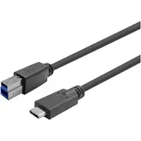 VivoLink PROUSBCBMM12.5 Câble USB 12,5 m USB 3.2 Gen 1 (3.1 Gen 1) USB C USB B Noir (PROUSBCBMM12.5)