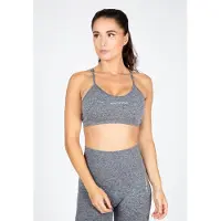 Gorilla wear Soutien-gorge de sport 'Quincy' gris / blanc