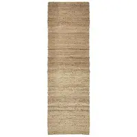 Vivaraise Tapis en jute naturelle Uni Jarod 200 x 60 cm