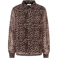 Cream Chemisier 'CRYuna' marron / chocolat / noir