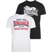Lonsdale T-Shirt 'Collessie' rouge / noir / blanc