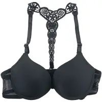 Grey Velvet Brassière de - Soutien-Gorge en Dentelle - XS - S - pour Femme - noir - Taille S