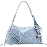 Desigual Sac bandoulière bleu denim